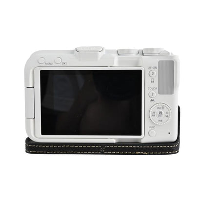 Litchi Texture Vegan Leather Camera Half Case Base, For Canon EOS R50 V