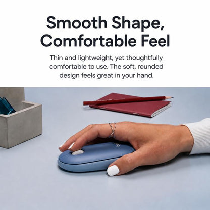 Logitech PEBBLE 2.0 M350S 4000DPI Ultra-Thin Dual-Mode Wireless Bluetooth Mouse