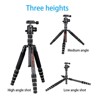 BEXIN BX255C K30 Portable Carbon Fiber Tripod for Camera Dslr, BX255C