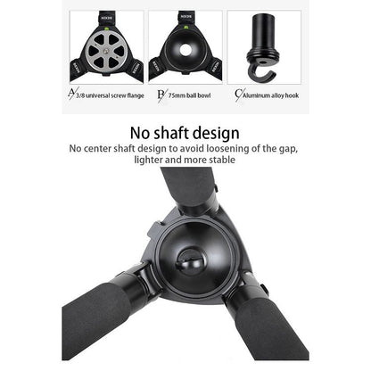 BEXIN ST424C Rugged Camcorder Photographic Carbon Fiber Big Tripod, Max Tube: 40mm, ST424C
