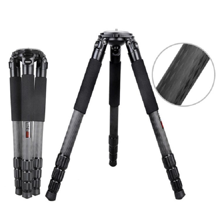 BEXIN ST364C Rugged Camcorder Photographic Carbon Fiber Big Tripod, Max Tube: 36mm, ST364C
