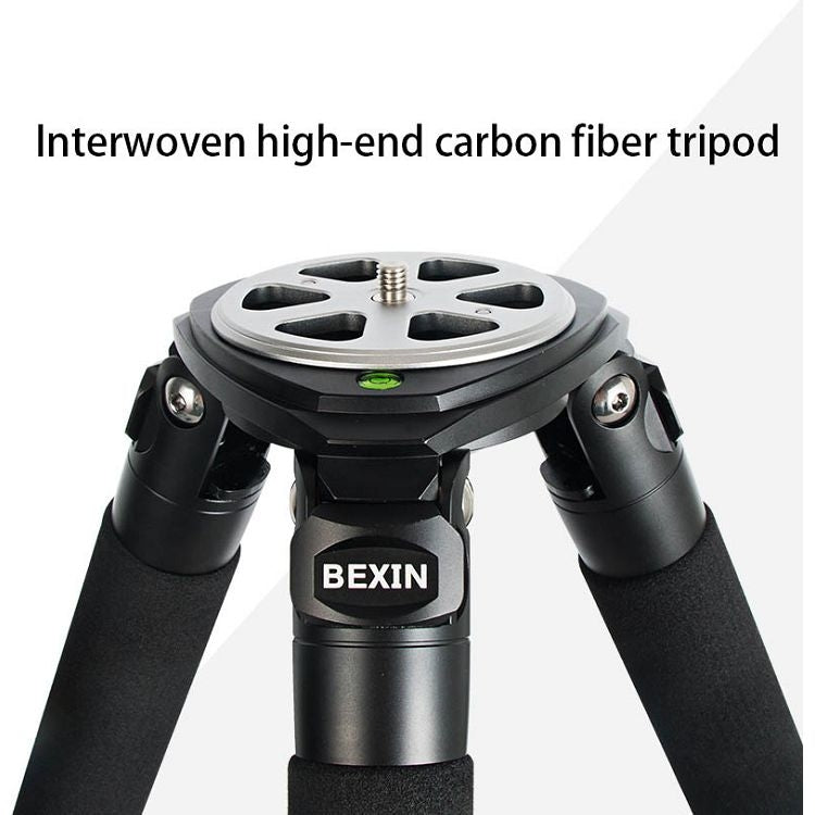 BEXIN ST364C Rugged Camcorder Photographic Carbon Fiber Big Tripod, Max Tube: 36mm, ST364C