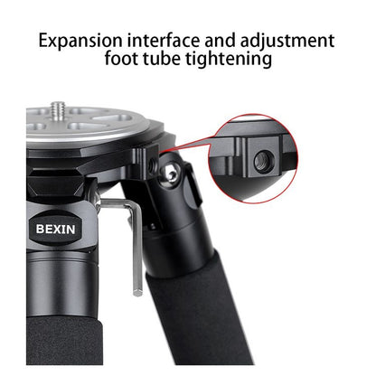 BEXIN ST364C Rugged Camcorder Photographic Carbon Fiber Big Tripod, Max Tube: 36mm, ST364C