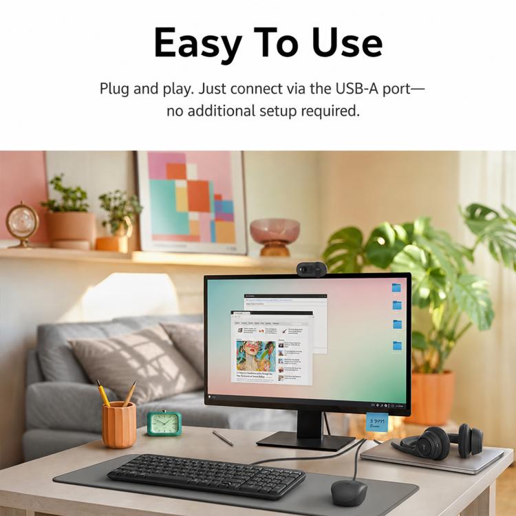 Logitech MK106 Wired Keyboard and Wired Mouse Combo