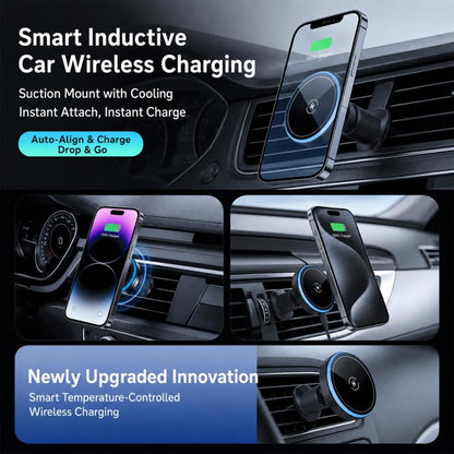 T1 15W Magnetic Wireless Charging Car Air Vent Phone Holder