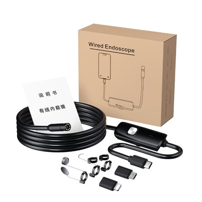 AN112T Type-C, Micro USB and 8 Pin IP67 8LEDs 5.5mm Industry Digital Endoscope, 1m Flexible Cable, 2m Flexible Cable, 3.5m Flexible Cable, 5m Flexible Cable, 10m Flexible Cable, 1m Hard Cable, 2m Hard Cable, 3.5m Hard Cable, 5m Hard Cable, 10m Hard Cable