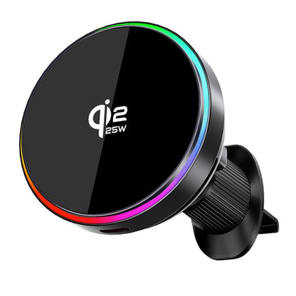 T14 Magnetic Cooling Wireless Fast Charger Car Air Outlet Holder, T14 Air-Cooled, T14 Air-Cooled Qi 2.2 Certification