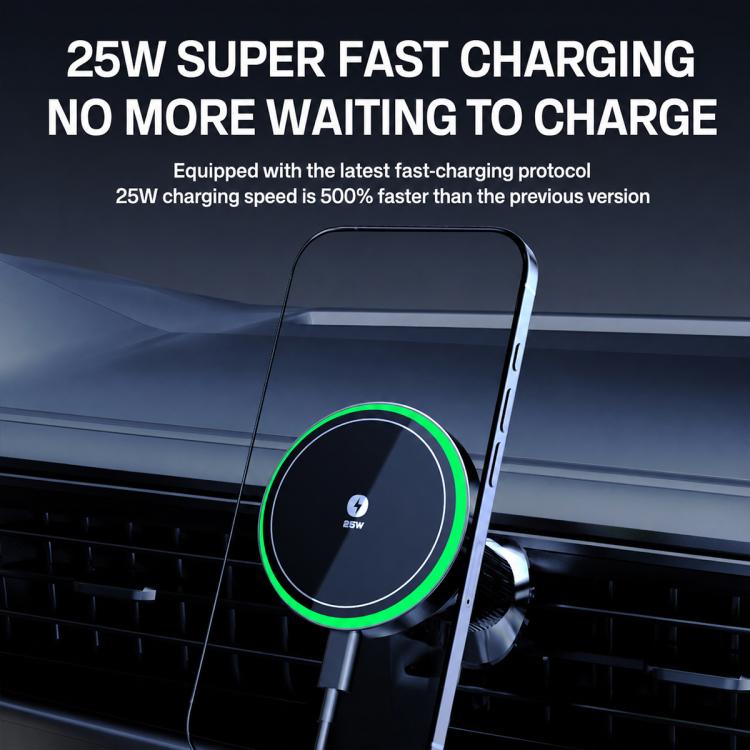 T14 Magnetic Cooling Wireless Fast Charger Car Air Outlet Holder, T14 Air-Cooled, T14 Air-Cooled Qi 2.2 Certification