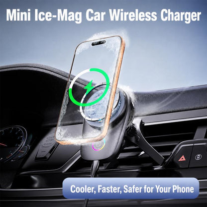 T16 Rotating Magnetic Wireless Charging Car Air Vent Phone Holder