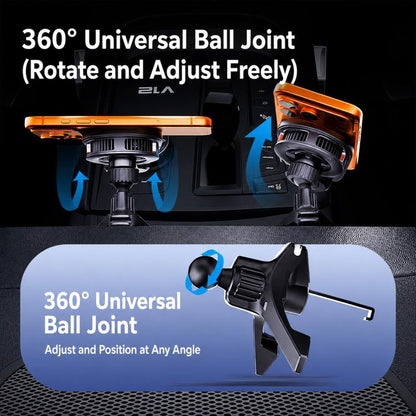 T16 Rotating Magnetic Wireless Charging Car Air Vent Phone Holder