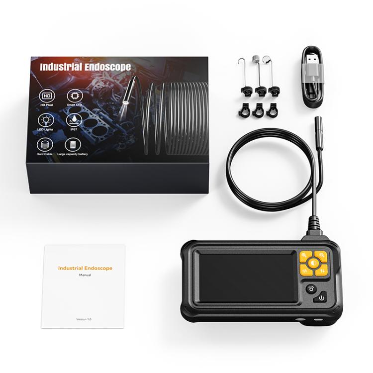 P100A 4.3 inch IPS HD Screen 8mm Industry Digital Endoscope, 1m Hard Cable Single-lens, 5m Hard Cable Single-lens, 10m Hard Cable Single-lens, 1m Hard Cable Dual-lens, 5m Hard Cable Dual-lens, 10m Hard Cable Dual-lens