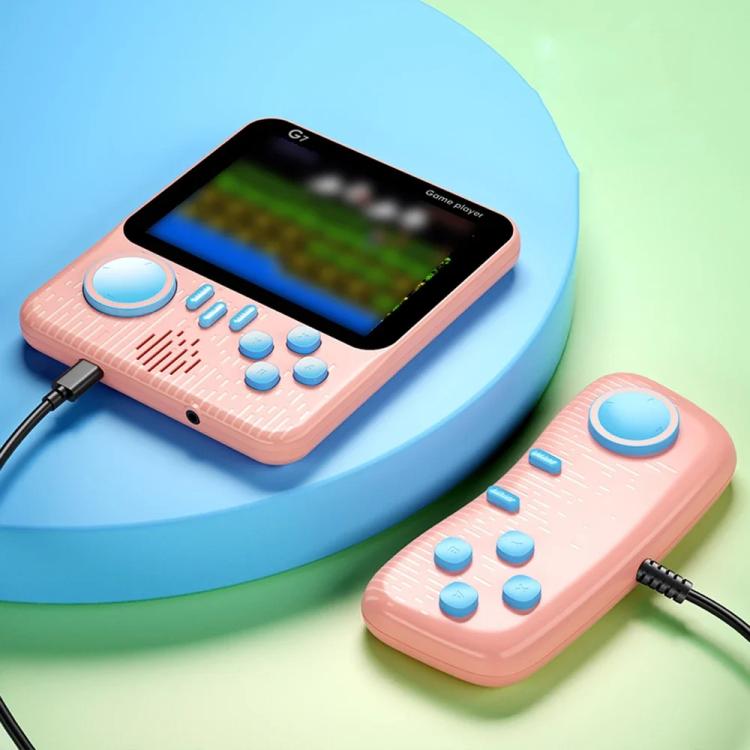 G7 3.5 inch Screen Portable Retro Nostalgic Games Console Built-in 666 Games, Single, Double