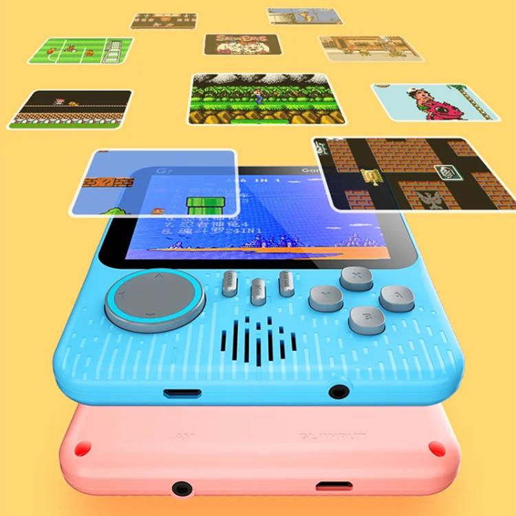 G7 3.5 inch Screen Portable Retro Nostalgic Games Console Built-in 666 Games, Single, Double
