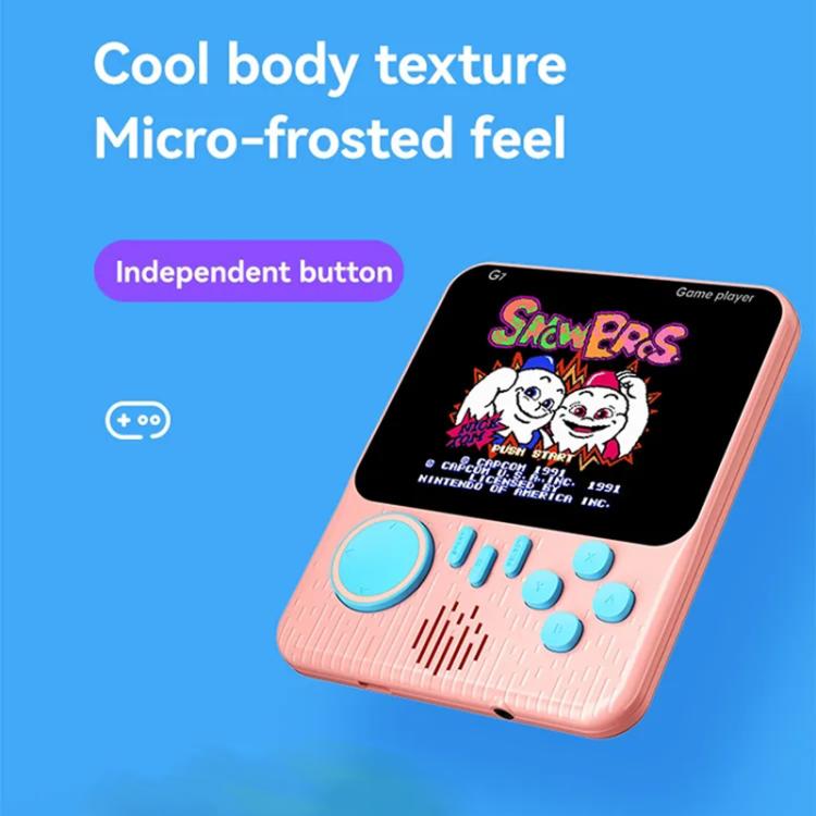 G7 3.5 inch Screen Portable Retro Nostalgic Games Console Built-in 666 Games, Single, Double