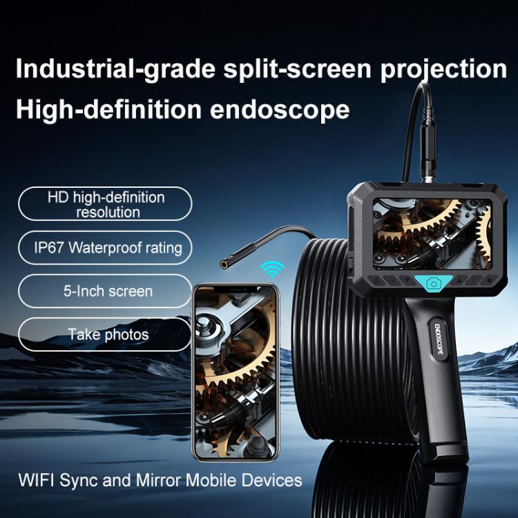 P280 5 inch HD Screen 8mm Industry Digital Endoscope, 2m Hard Cable Single-lens, 5m Hard Cable Single-lens, 10m Hard Cable Single-lens, 2m Hard Cable Dual-lens, 5m Hard Cable Dual-lens, 10m Hard Cable Dual-lens