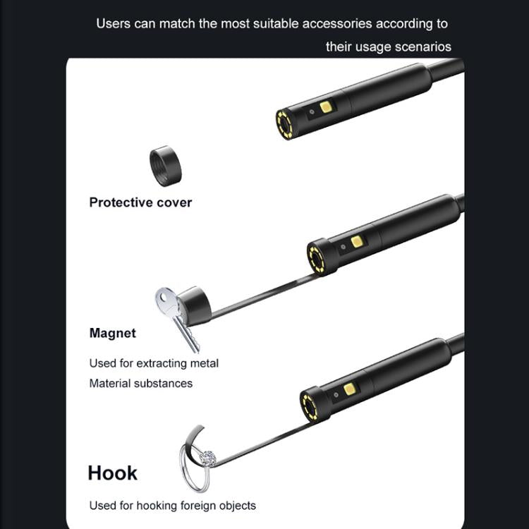 P280 5 inch HD Screen 8mm Industry Digital Endoscope, 2m Hard Cable Single-lens, 5m Hard Cable Single-lens, 10m Hard Cable Single-lens, 2m Hard Cable Dual-lens, 5m Hard Cable Dual-lens, 10m Hard Cable Dual-lens