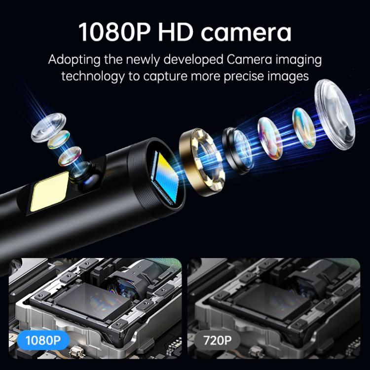 S11 5 inch IPS HD Screen 8mm Industry Digital Endoscope, 1m Hard Cable Single-lens, 5m Hard Cable Single-lens, 10m Hard Cable Single-lens, 1m Hard Cable Dual-lens, 5m Hard Cable Dual-lens, 10m Hard Cable Dual-lens