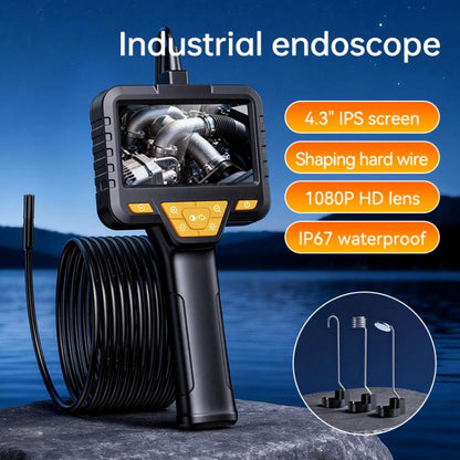 SC08 4.3 inch IPS HD Screen 8mm Industry Digital Endoscope, 1m Hard Cable Single-lens, 5m Hard Cable Single-lens, 10m Hard Cable Single-lens, 1m Hard Cable Dual-lens, 5m Hard Cable Dual-lens, 10m Hard Cable Dual-lens