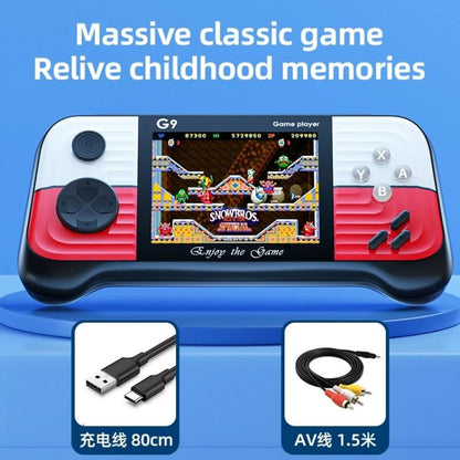 G9 3.0 inch Screen Portable Retro Handheld Video Game Console Built-in 600 Games, Single, Double, Triple