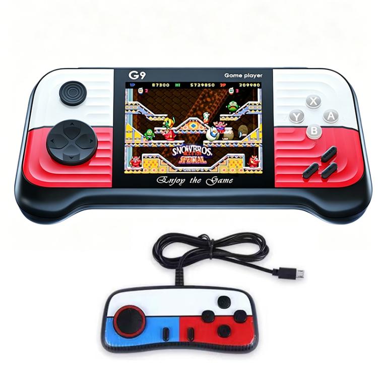 G9 3.0 inch Screen Portable Retro Handheld Video Game Console Built-in 600 Games, Single, Double, Triple