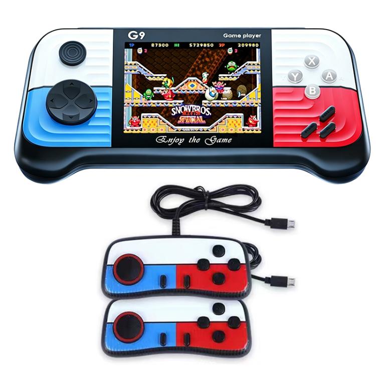 G9 3.0 inch Screen Portable Retro Handheld Video Game Console Built-in 600 Games, Single, Double, Triple