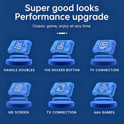G9 3.0 inch Screen Portable Retro Handheld Video Game Console Built-in 600 Games, Single, Double, Triple