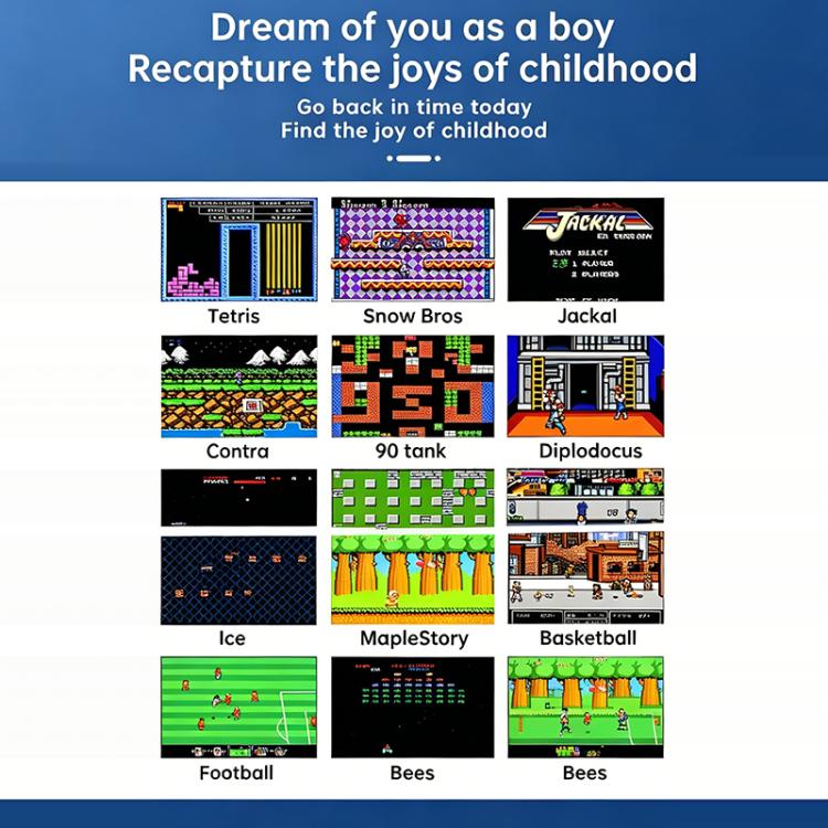 G9 3.0 inch Screen Portable Retro Handheld Video Game Console Built-in 600 Games, Single, Double, Triple