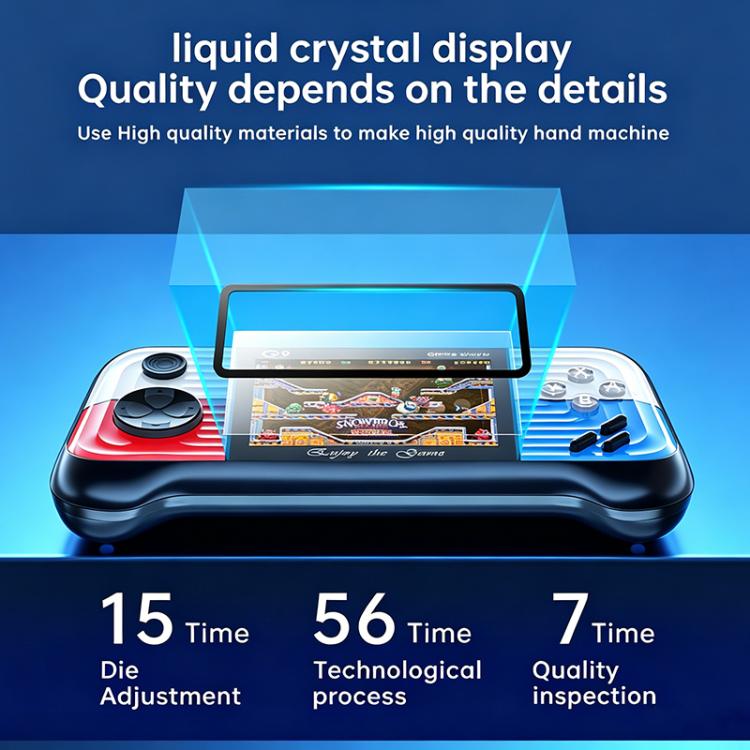 G9 3.0 inch Screen Portable Retro Handheld Video Game Console Built-in 600 Games, Single, Double, Triple