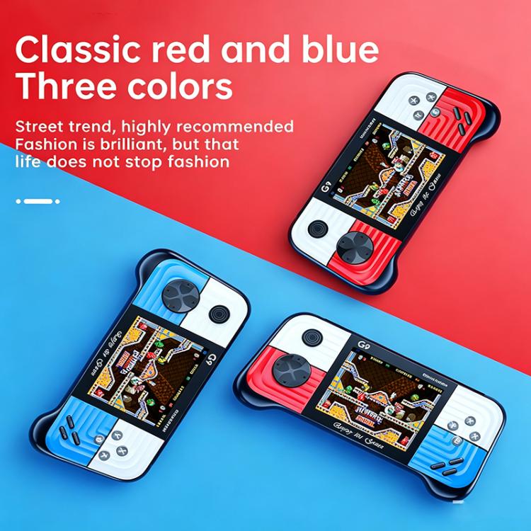 G9 3.0 inch Screen Portable Retro Handheld Video Game Console Built-in 600 Games, Single, Double, Triple