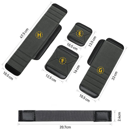 Multifunctional Camera Bag Divider Polyester Lens DIY Liner Separator Pad, E Grey, F Grey 1, G Grey 2, H Grey 3, Grey 4