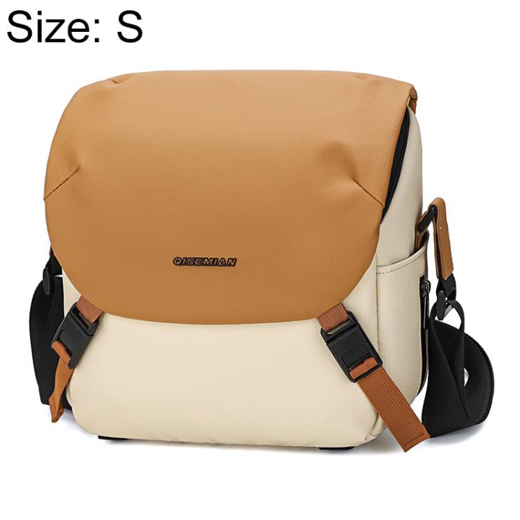 Contrast Color Crossbody Shoulder DSLR Camera Bag, 20 x 18 x 10cm S, 26 x 24 x 11cm L
