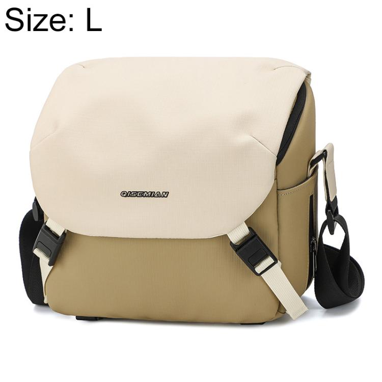Contrast Color Crossbody Shoulder DSLR Camera Bag, 20 x 18 x 10cm S, 26 x 24 x 11cm L