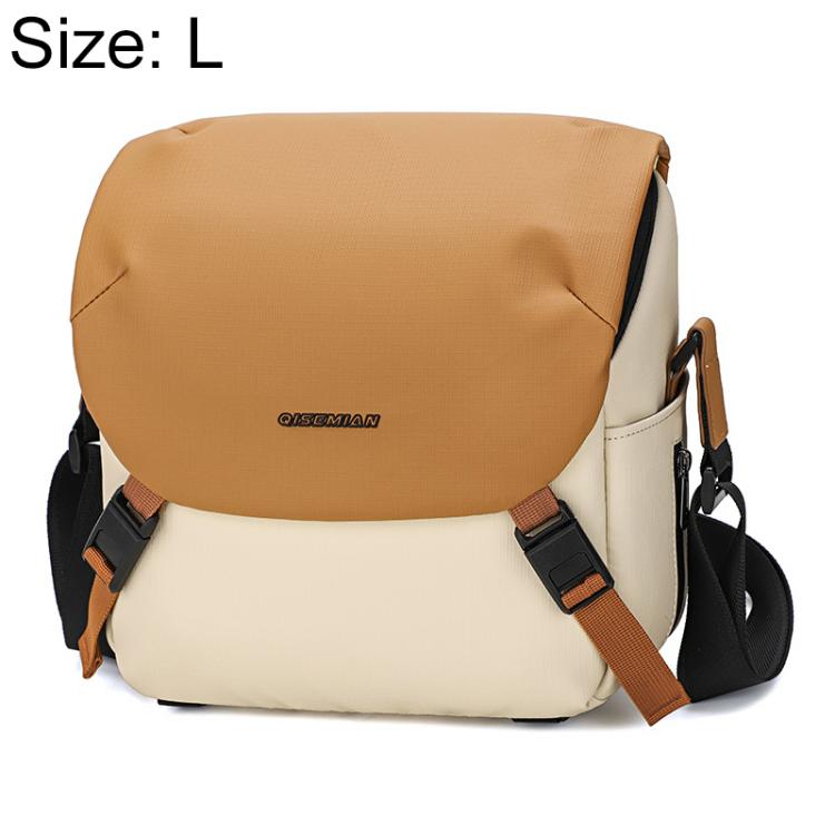 Contrast Color Crossbody Shoulder DSLR Camera Bag, 20 x 18 x 10cm S, 26 x 24 x 11cm L