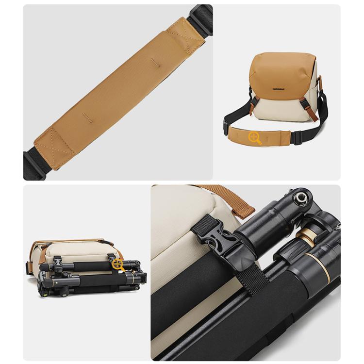 Contrast Color Crossbody Shoulder DSLR Camera Bag, 20 x 18 x 10cm S, 26 x 24 x 11cm L