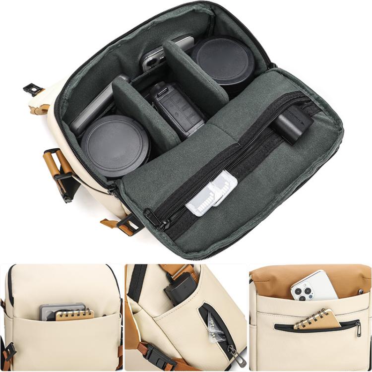 Contrast Color Crossbody Shoulder DSLR Camera Bag, 20 x 18 x 10cm S, 26 x 24 x 11cm L