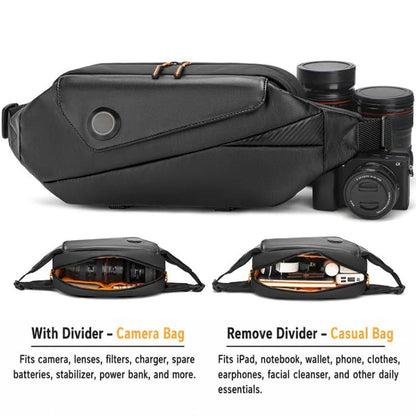 Camera Sling Chest Bag Multifunction Photography Shoulder Bag, 30 x 9.5 x 17cm