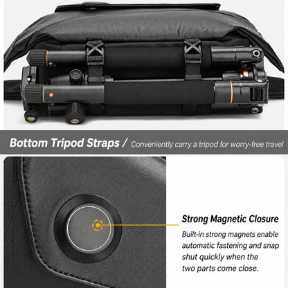Camera Sling Chest Bag Multifunction Photography Shoulder Bag, 30 x 9.5 x 17cm