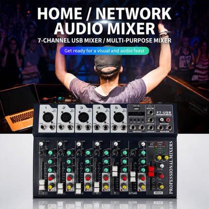 F4 4-Channel Multi-function Professional Bluetooth Live Streaming Mixer, EU Plug, UK Plug, US Plug