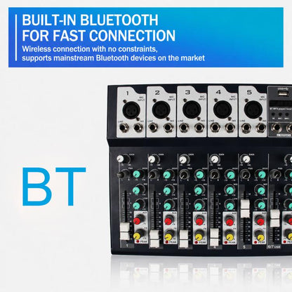 F4 4-Channel Multi-function Professional Bluetooth Live Streaming Mixer, EU Plug, UK Plug, US Plug