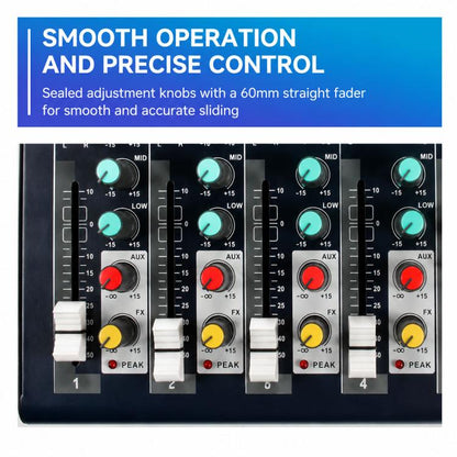 F4 4-Channel Multi-function Professional Bluetooth Live Streaming Mixer, EU Plug, UK Plug, US Plug