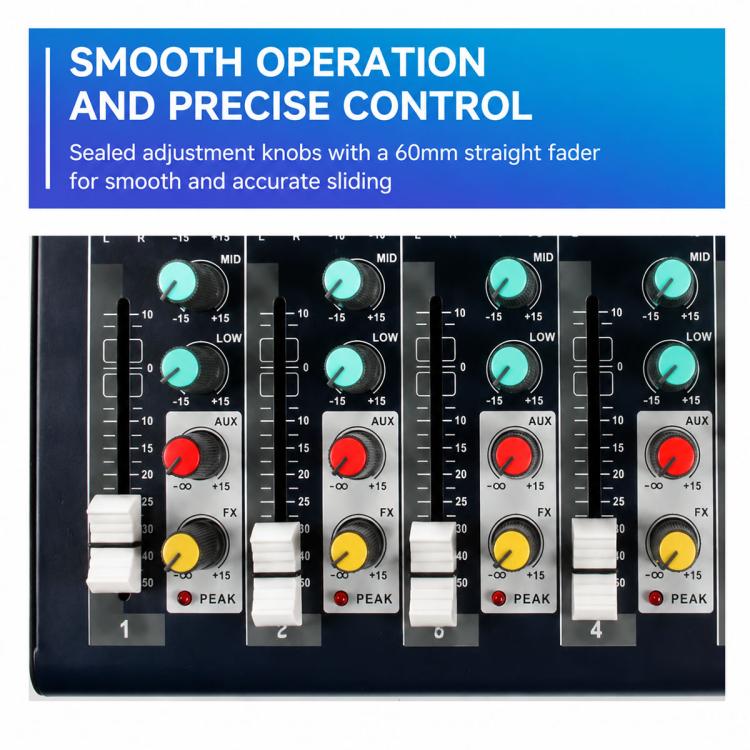 F7 7-Channel Multi-function Professional Bluetooth Live Streaming Mixer, EU Plug, UK Plug, US Plug