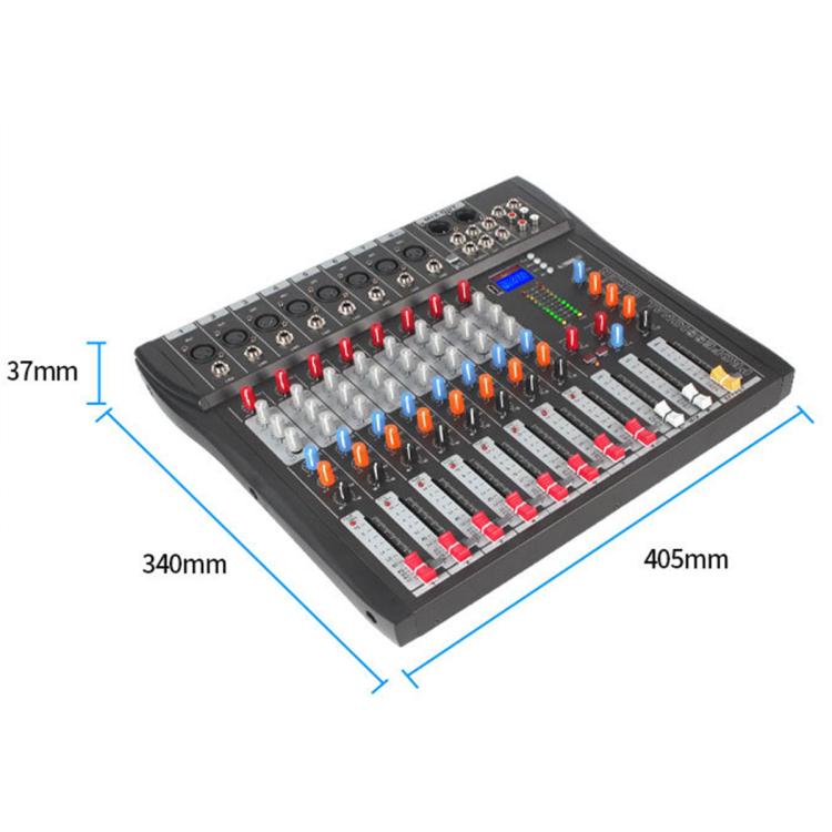 CT-8 8-Channel Professional Bluetooth Mixer USB Sound Card, EU Plug, UK Plug, US Plug