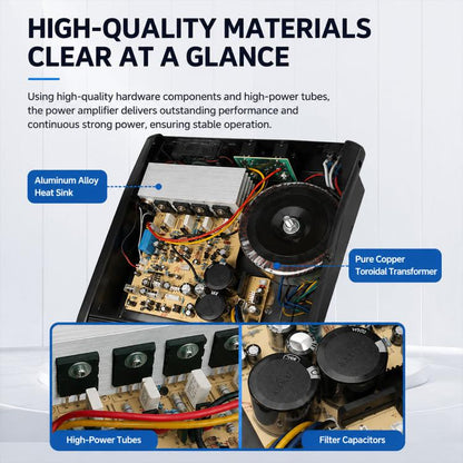 802D 8-Channel Multi-function Professional Bluetooth Mixer with Amplifier, EU Plug, UK Plug, US Plug