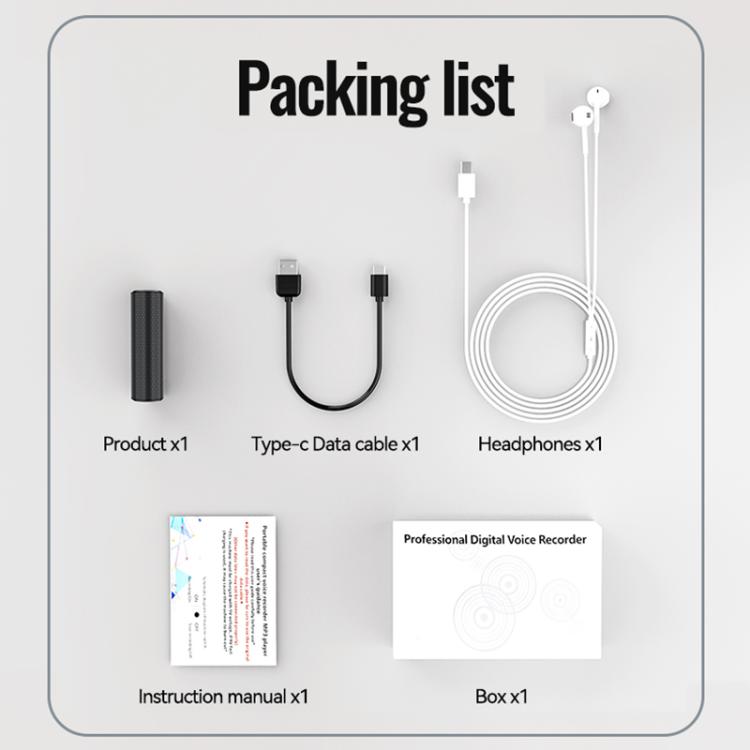 Q70V Smart Voice-Activated Magnetic Voice Recorder REC Ultra-long Standby Time, 4GB, 8GB, 16GB, 32GB, 64GB, 128GB