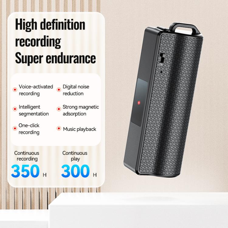 Q70V Smart Voice-Activated Magnetic Voice Recorder REC Ultra-long Standby Time, 4GB, 8GB, 16GB, 32GB, 64GB, 128GB