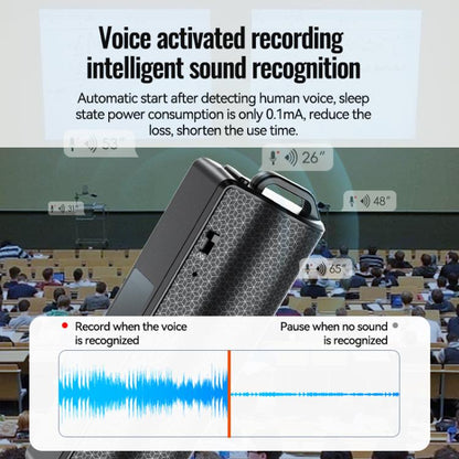 Q70V Smart Voice-Activated Magnetic Voice Recorder REC Ultra-long Standby Time, 4GB, 8GB, 16GB, 32GB, 64GB, 128GB