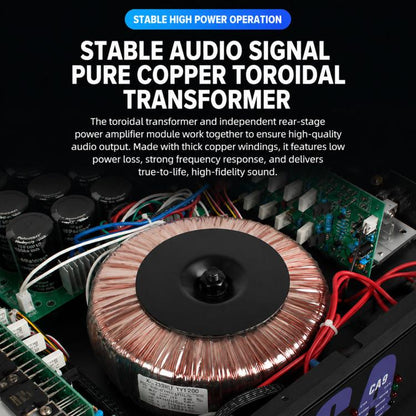 Stage Dual-Channel Pure Audio Power Amplifier, CA2 700W, CA4 1000W, CA6 1400W, CA9 1600W, CA12 2000W, CA18 2400W, CA20 2800W, CA30 3200W, CA50 3600W