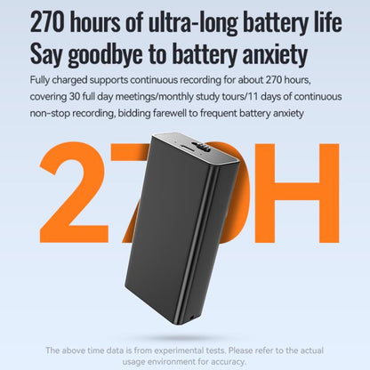 Q65A+ Ultra-Long Standby Magnetic Smart Voice Recorder Supports AIREC-APP, 4GB, 8GB, 16GB, 32GB, 64GB, 128GB, 256GB