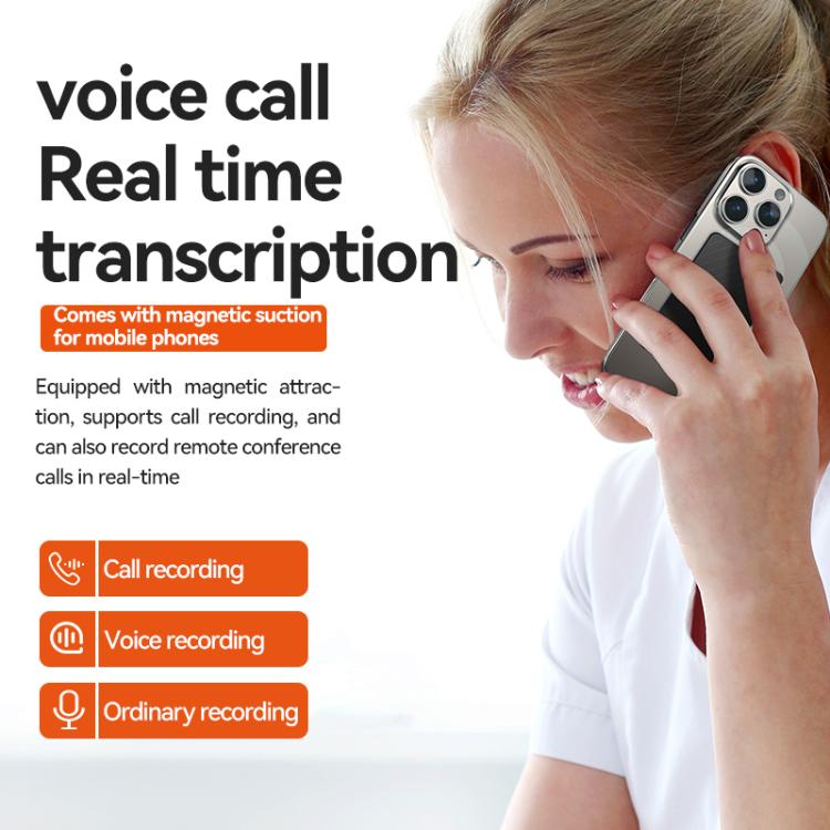A3 Dual-key Twill Texture Ultra-thin AI Smart Voice Recorder Support AIREC-APP, 8GB, 16GB, 32GB, 64GB, 128GB, 256GB