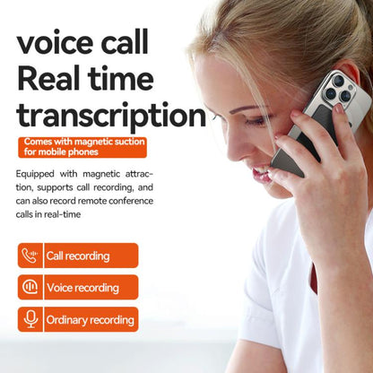 A3 Dual-key Twill Texture Ultra-thin AI Smart Voice Recorder Support AIREC-APP, 8GB, 16GB, 32GB, 64GB, 128GB, 256GB